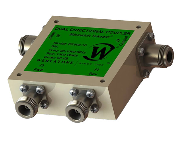 Ответвитель Werlatone C3908с коэффициентом усиления 50 дБ,частотой от 80 до 1000 МГц