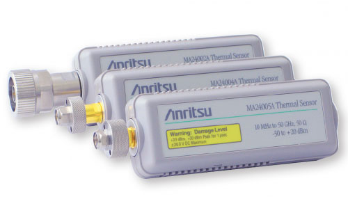 Термодатчики мощности Anritsu серии MA2400xA с диапазоном частот от 10 МГц до 50 ГГц

