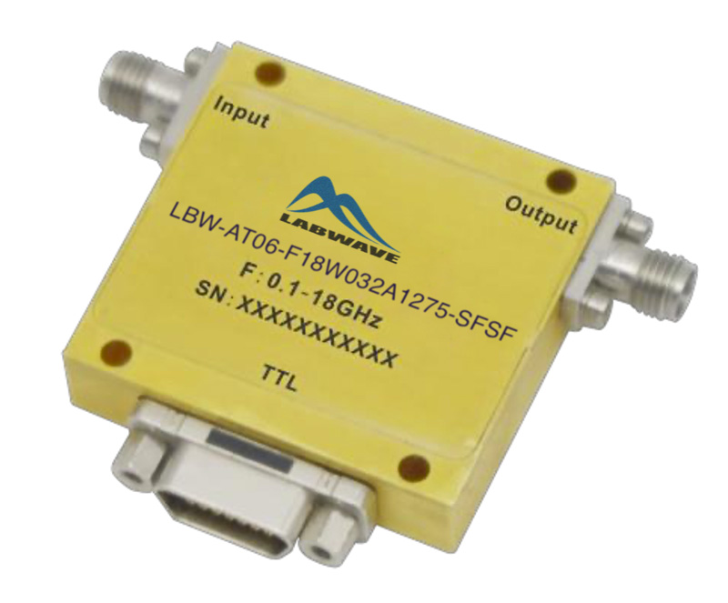 Аттенюатор с цифровым управлениемLabwave LBW-AT06-F18W032A1275-SFSFс диапазоном от 100 МГц до 18 ГГц