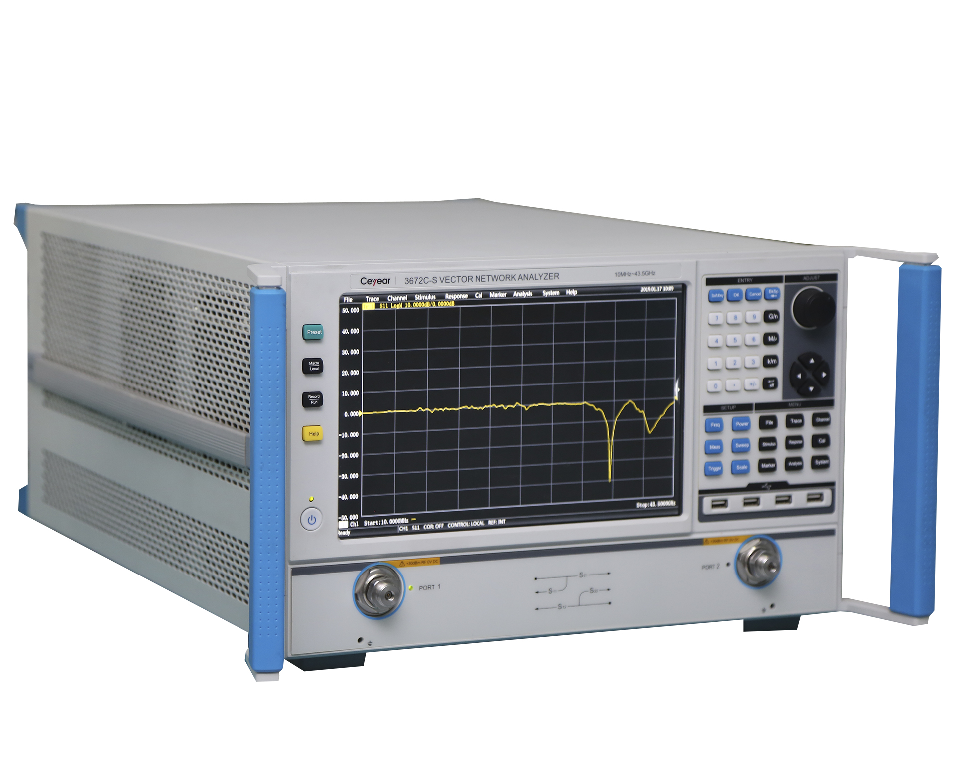 Векторный анализаторCeyear серии 3672-S: 3672A/B/Cс диапазоном частот от 10 МГц до 43,5 ГГц