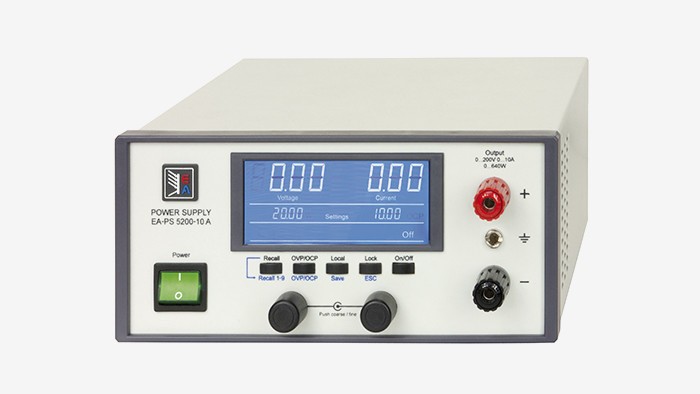 Программируемые источники питания
постоянного тока
 EA Elektro-Automatik серии PS 5000 A
 с максимальной выходной мощностью
от 160 Вт до 640 Вт