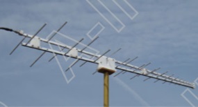Логопериодическая антенна 250 - 3000 МГц КУ до 8,5 дБи, N(f)