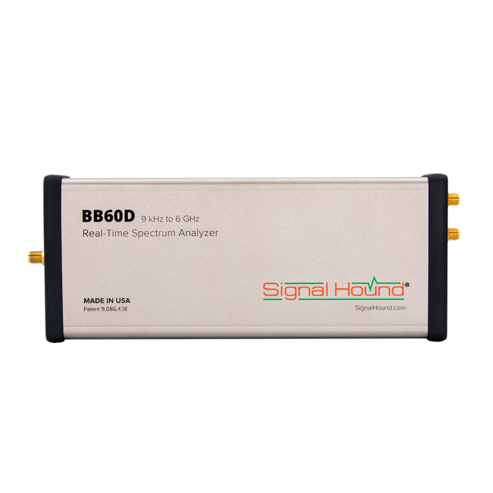 Анализатор спектра реального времени
Signal Hound BB60D
с диапазоном от 9 кГц до 6 ГГц
