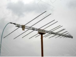 Логопериодическая антенна 100 - 4000 МГц КУ до 6 дБи, N(f)