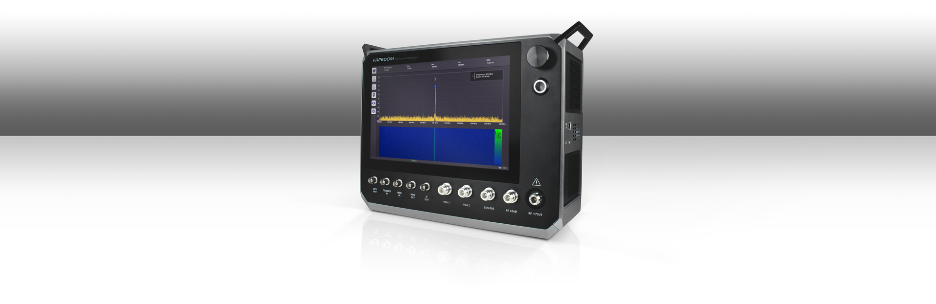 Тестер радиосвязи аналоговых/цифровых стандартов Freedom R9000 с диапазоном частот 10 МГц - 6 ГГц