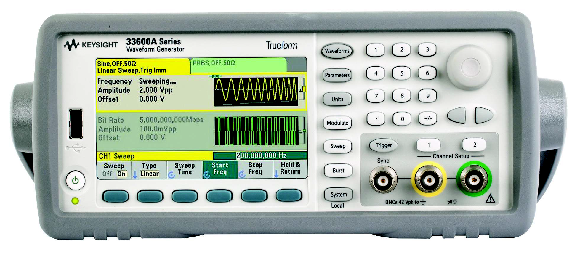 Генератор сигналов Keysight серии 33600A до 120 МГц
