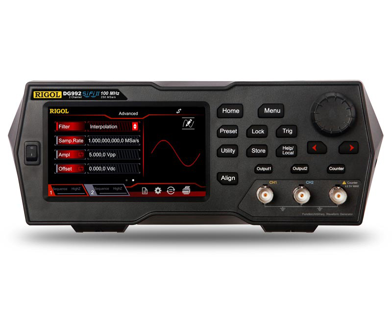 Генераторы сигналов произвольной формыRigol серии DG900с максимальной частотой 100 МГц