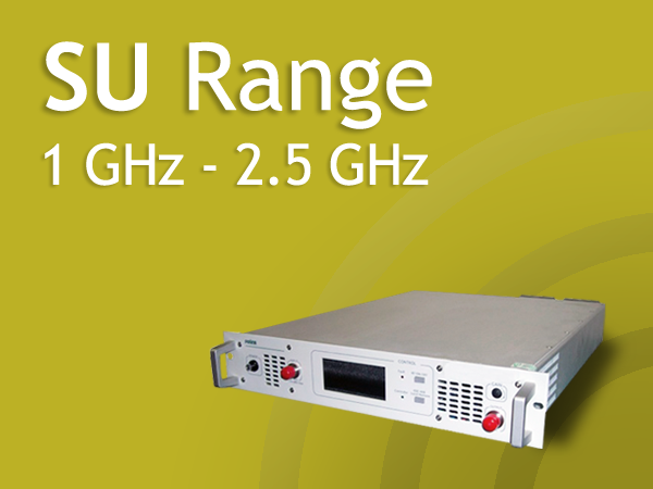 Усилители мощности Prana серии SU с диапазоном частот от 1 ГГц до 2,5 ГГц и мощностью до 1200 Вт.