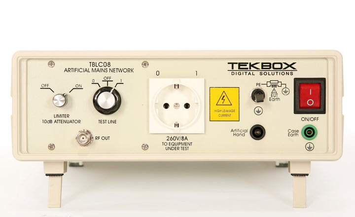 Эквиваленты сети Tekbox TBLC08
с диапазоном от 9 кГц до 30 МГц