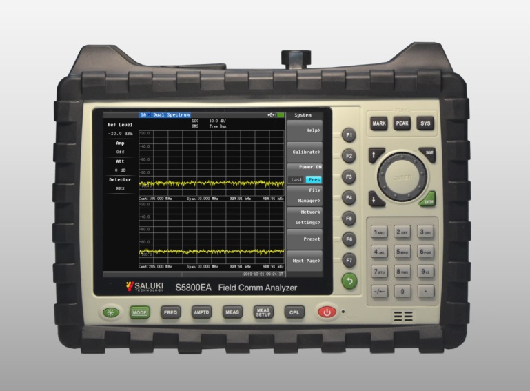 Портативный анализатор Saluki серии S5800E 
с диапазоном от 9 кГц до 6 ГГц 