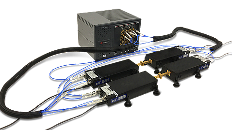 Измерительная система на базе анализатора цепей E-диапазона Keysight N5252A с диапазоном частот от 60 ГГц до 90 ГГц