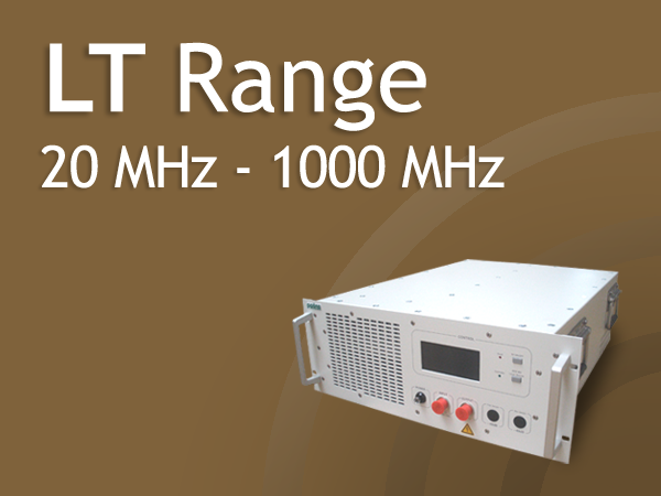 Усилители мощности Prana серии LT с диапазоном частот от 20 МГц до 1000 МГц и мощностью до 600 Вт.