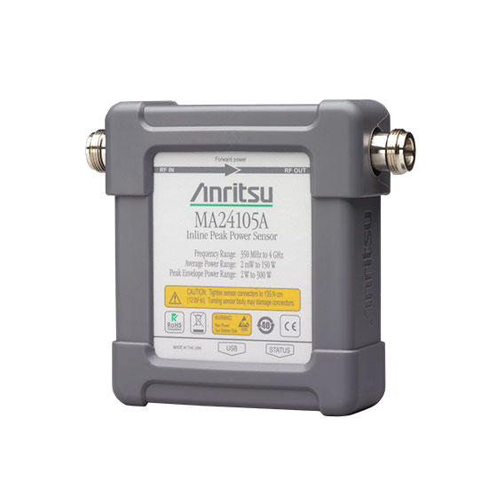Промежуточный датчик пиковой мощности Anritsu MA24105A для выполнения точных измерений средней мощности в диапазоне от 2 мВт до 150 Вт и от 350 МГц до 4 ГГц