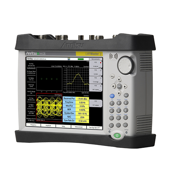 Анализатор модуляции наземной мобильной радиосвязи Anritsu LMR Master™ S412E с диапазоном частот от 500 кГц до 6 ГГц