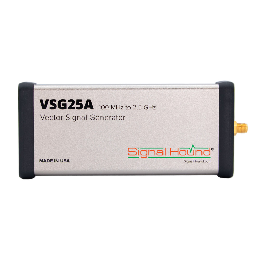 Векторный генератор сигналов
Signal Hound VSG25A
с диапазоном от 100 МГц до 2,5 ГГц
