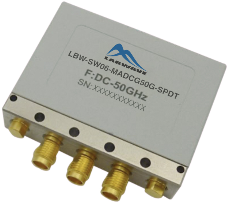 Поглощающий коаксиальный механический переключатель SPDTLabwave LBW-SW06-MADCG50G-SPDTс диапазоном от DC до 50 ГГц