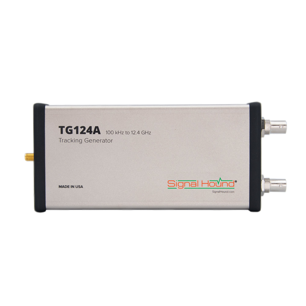 Генератор немодулированных сигналов
Signal Hound TG124A
с диапазоном от 100 кГц до 12,4 ГГц
