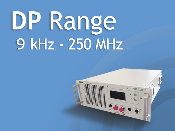 Усилители мощности Prana серии DP  с диапазоном частот от 9 кГц до 250 МГц и мощностью до 16000 Вт.