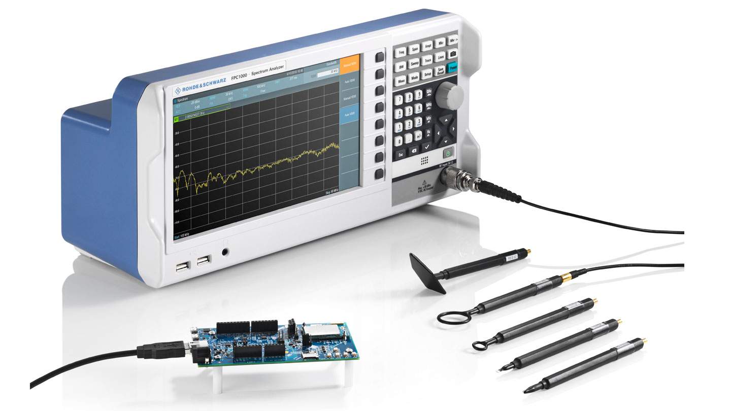 Анализатор спектра Rohde&Schwarz FPCс диапазоном частот от 5 кГц до 3 ГГц
 Модели:


	R&S®FPC1000
	R&S®FPC1500
