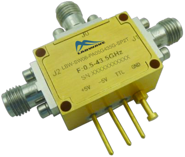 Отражающий коаксиальный переключатель SP2TLabwave LBW-SW06-PA05G435G-SP2Tс диапазоном от 500 МГц до 43,5 ГГц