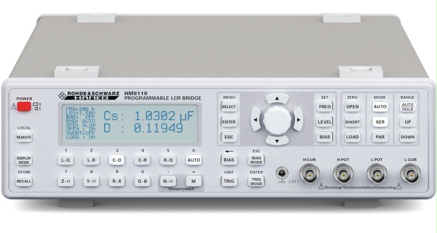 Измеритель LCR Rohde&Schwarz HM8118 с диапазоном частот от 20 Гц до 200 кГц
