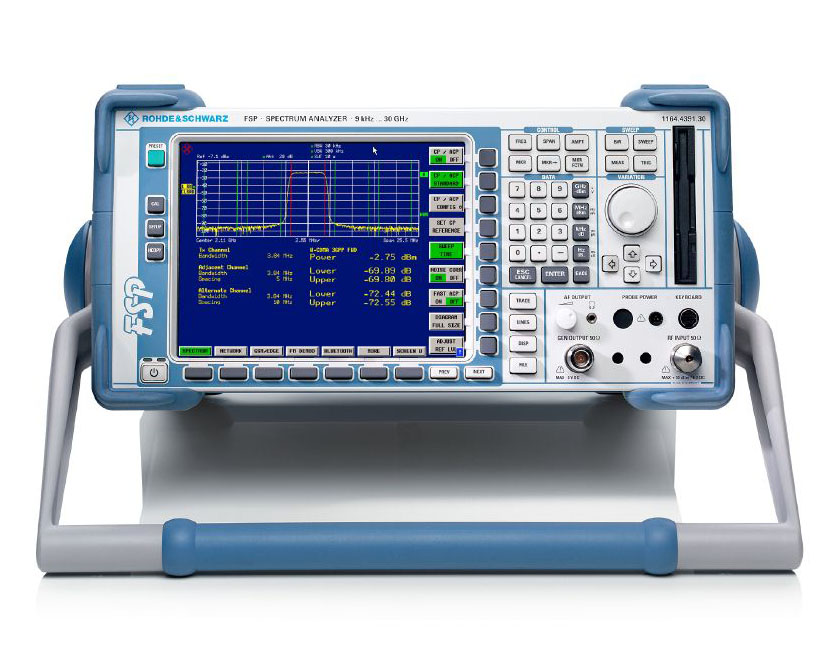 Анализатор спектра Rohde & Schwarz FSPс диапазоном от 9 кГц до 40 ГГц
 
 Замена: FSV3000