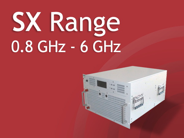 Усилители мощности Prana серии SX с диапазоном частот от 0,8 ГГц до 6 ГГц и мощностью до 220 Вт.