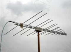 Логопериодическая антенна 100 - 2000 МГц КУ до 6 дБи, N(f)