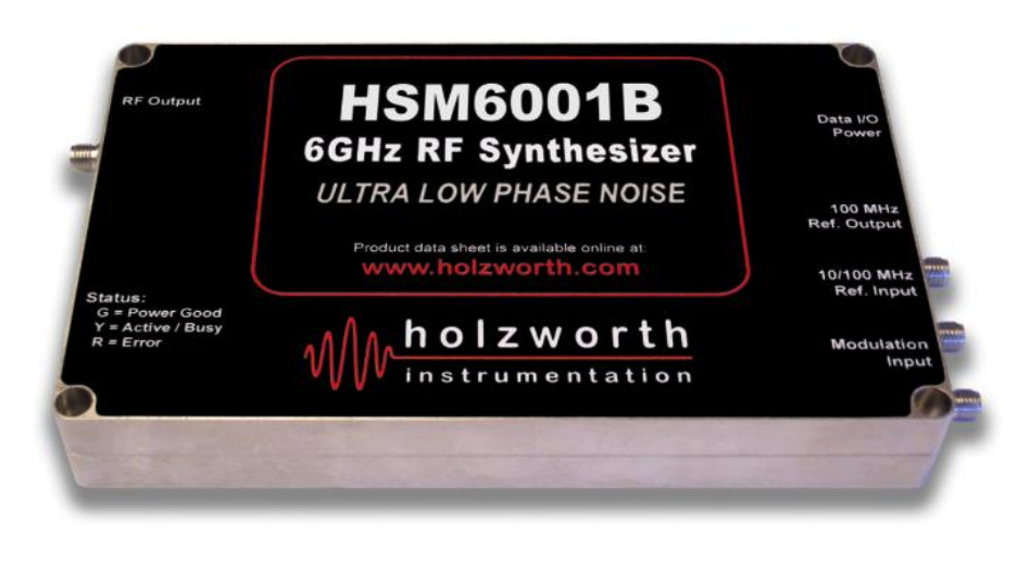 Сверхширокополосные синтезатор СВЧ-сигналов Holzworth серии HSM с диапазоном частот 10 МГц - 20 ГГц
