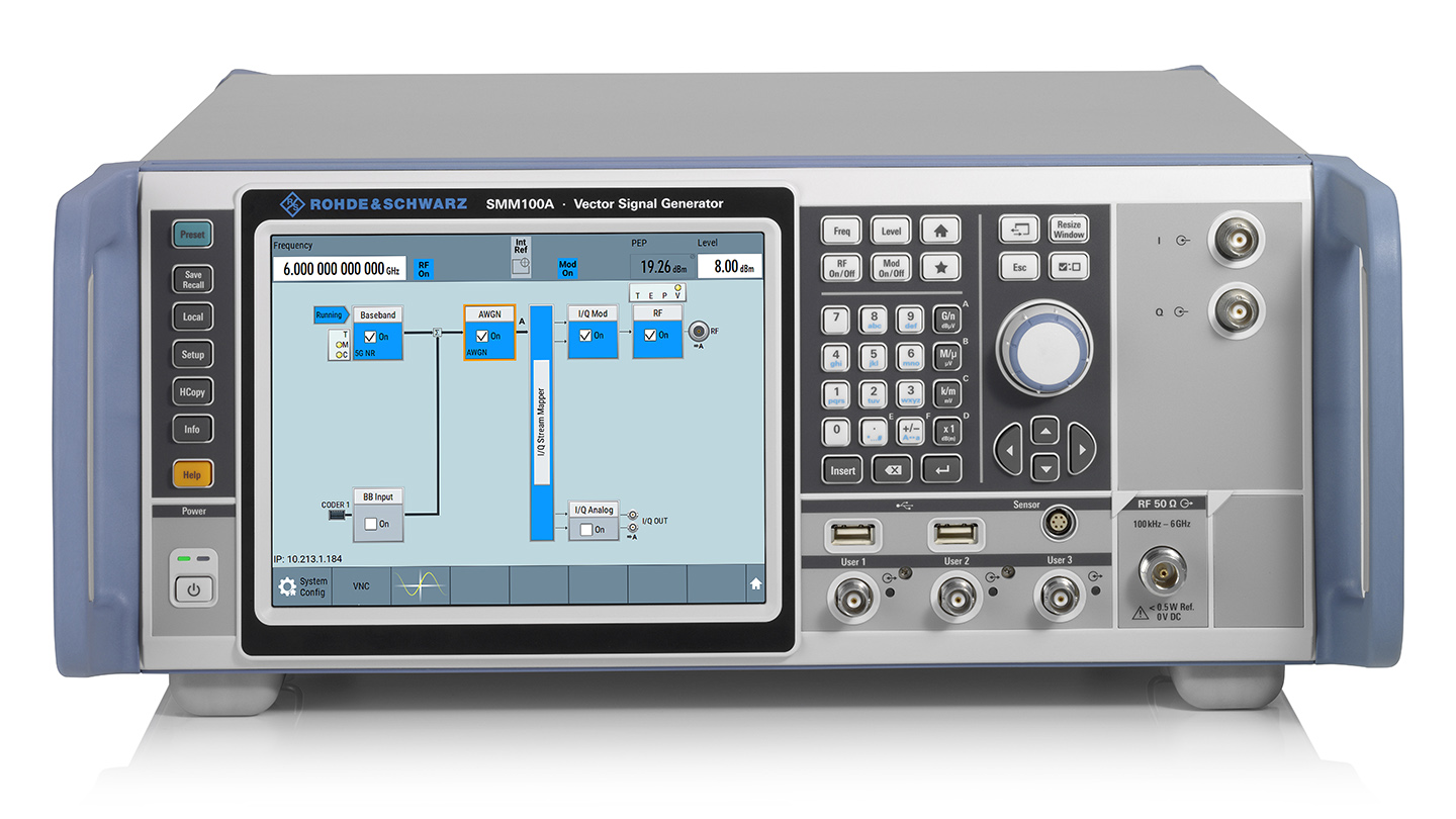 Векторный генератор сигналовRohde&Schwarz SMM100Aс диапазоном частот от 100 кГц до 44 ГГц