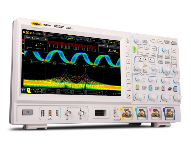 Цифровые осциллографы Rigol серии MSO/DS7000с полосой пропускания до 500 МГц