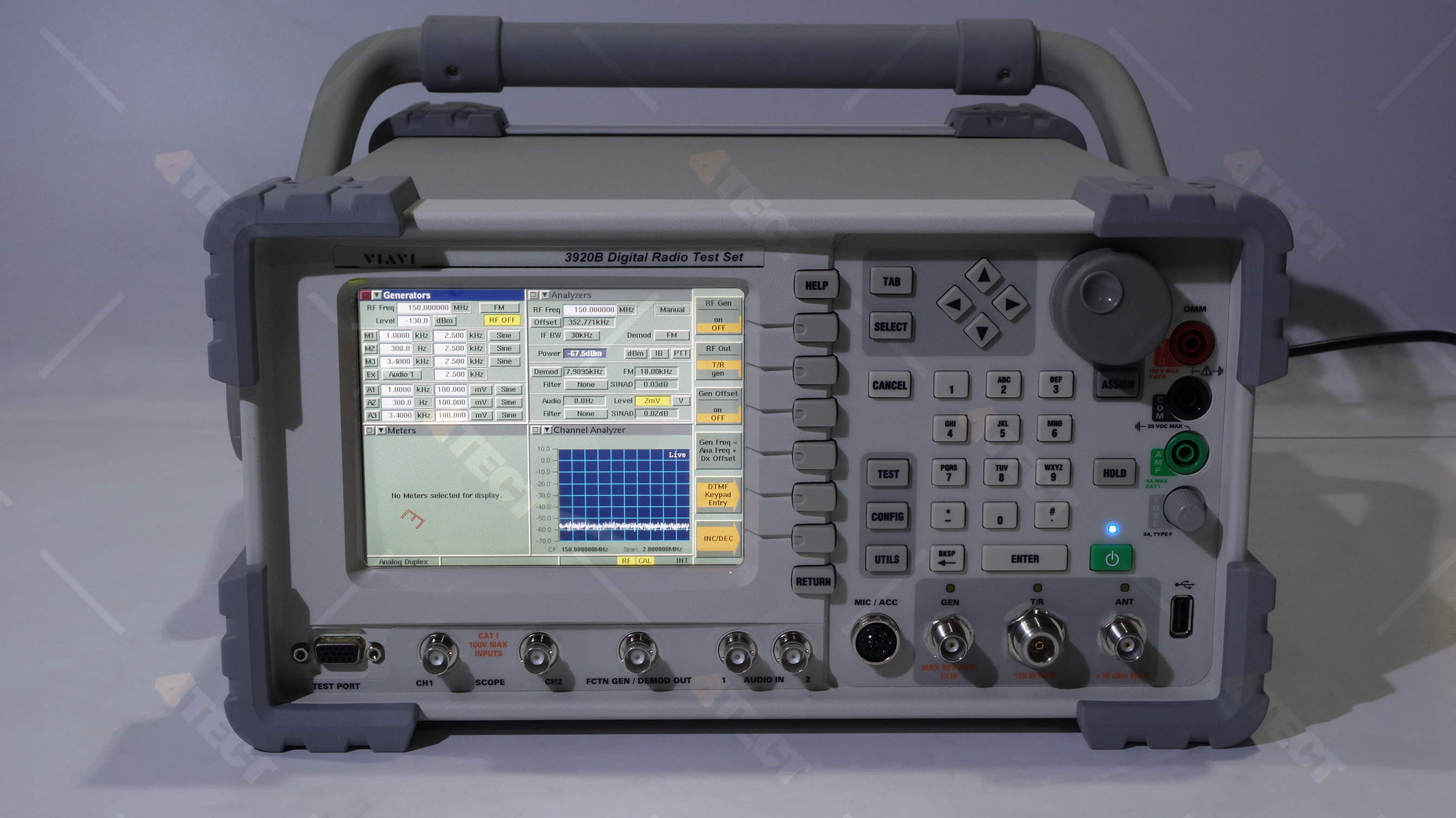 Радиоизмерительный комплекс VIAVI (Aeroflex) 3920B
с диапазоном от 10 МГц до 1,05 ГГц 
(с опцией 390XOPT58 до 2,7 ГГц)