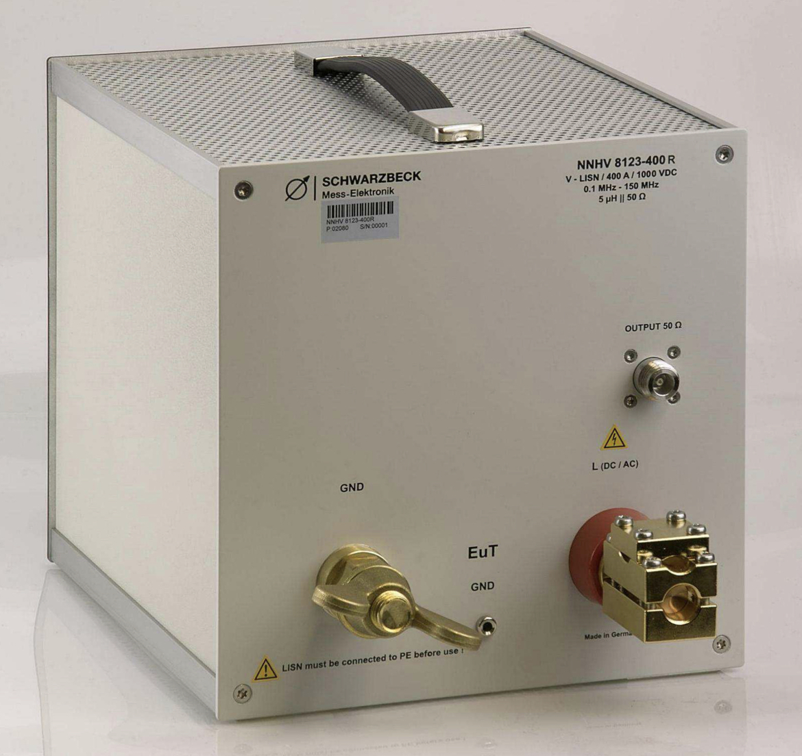 Эквивалент сети Schwarzbeck NNHV 8123-400Rс диапазоном от 100 МГц до 150 МГц