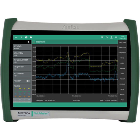 Портативный анализатор спектраAnritsu Field Master MS2080Aс диапазоном от 9 кГц до 4 ГГц