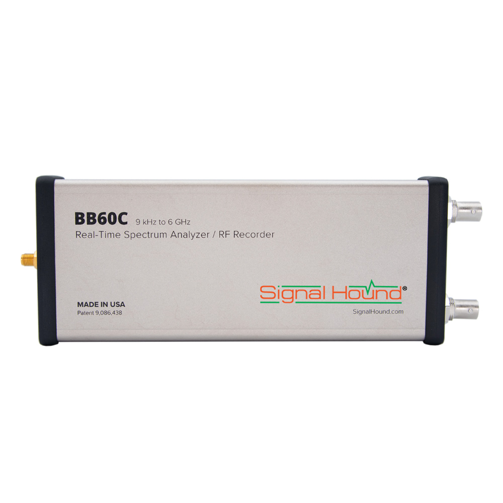 Анализатор спектра реального времени
Signal Hound BB60C
с диапазоном от 9 кГц до 6 ГГц
