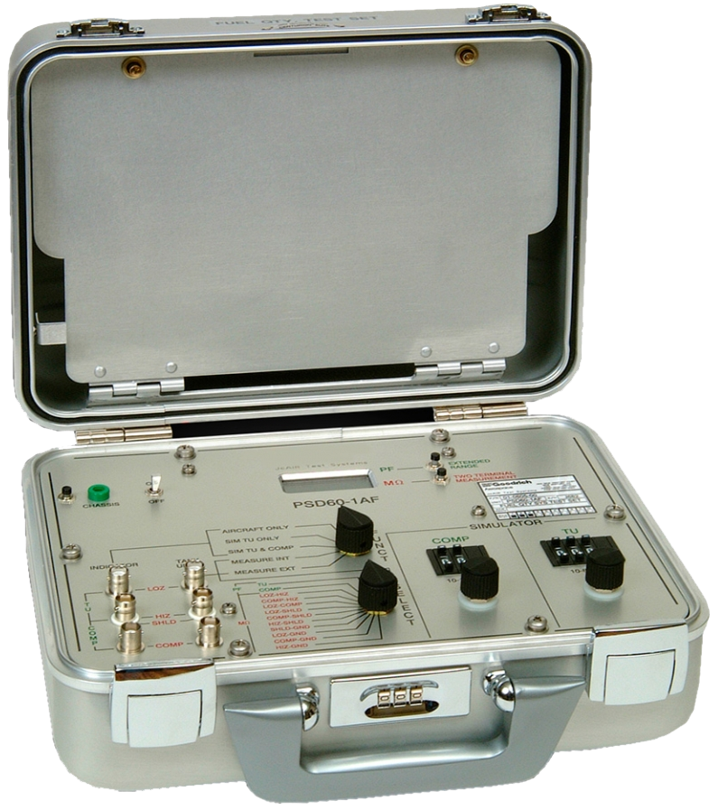 Котрольно-измерительные комплекты и интерфейсы для анализа количества авиационного топлива PSD Fuel Quantity Test Sets