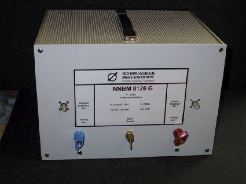 Ассиметричный эквивалент сети
 Schwarzbeck NNBM 8126G с диапазоном частот от 150 кГц до 150 МГц.