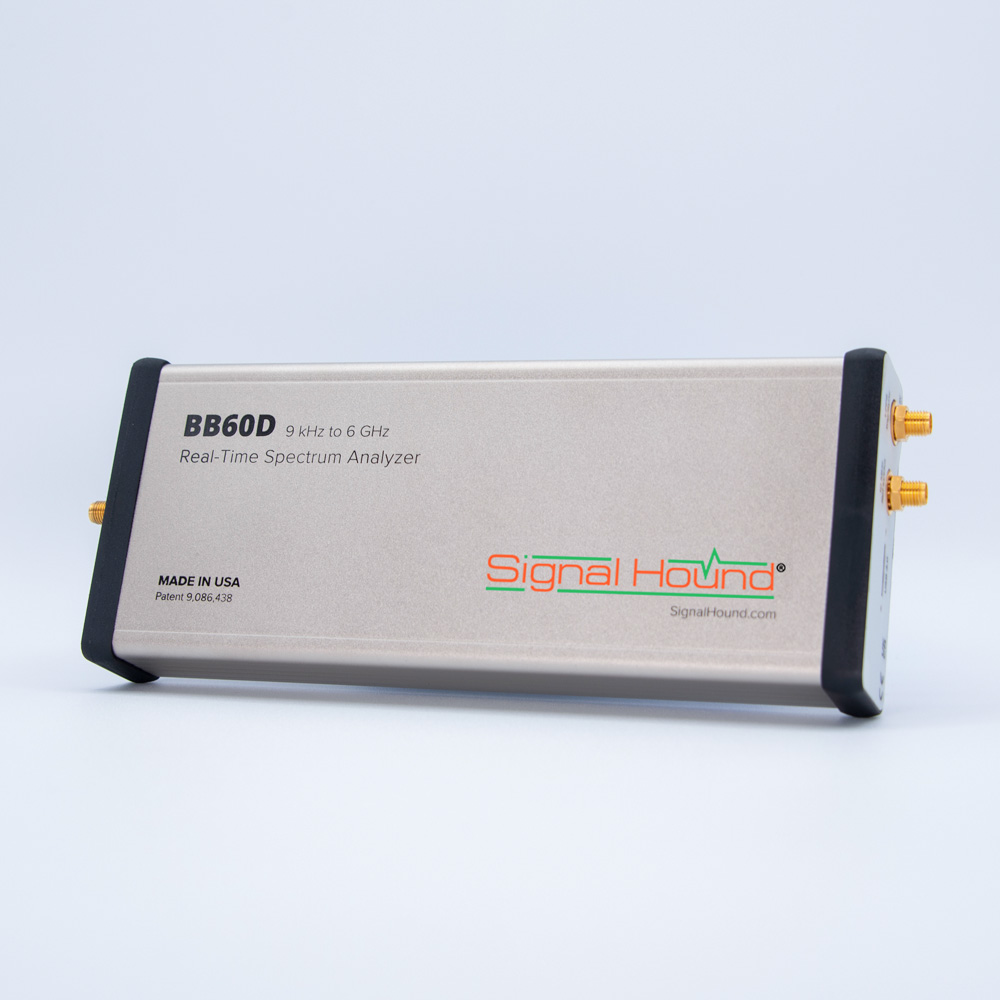Анализатор спектра реального времени
Signal Hound BB60D
с диапазоном от 9 кГц до 6 ГГц
