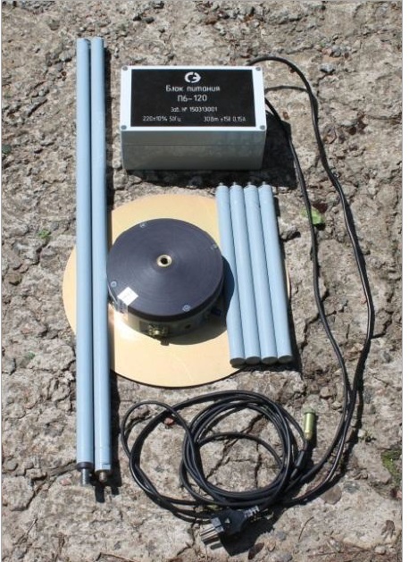 Активная антенна электрического поляСКАРД П6-120с диапазоном частот от 9 кГц до 30 МГц