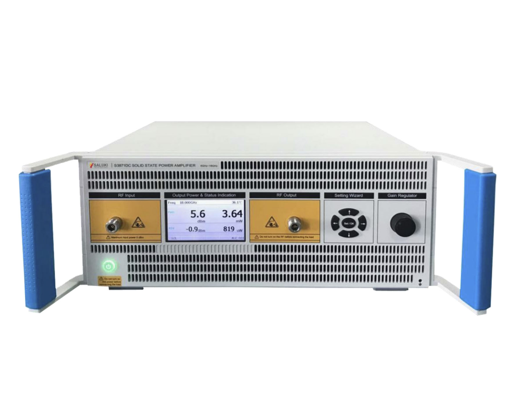 Твердотельные усилители мощностиSaluki серии S3871с диапазоном частот от 9 кГц до 60 ГГц