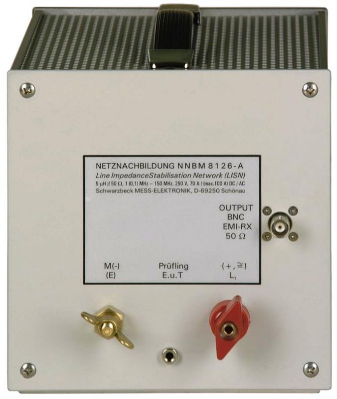 Асимметричный эквивалент сети
 Schwarzbeck NNBM 8126A с диапазоном частот от 100 кГц до 150 МГц.