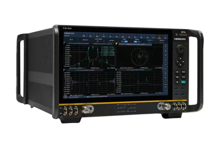 Векторный анализатор Ceyear серии 3674
с диапазоном частот от 500 Гц до 110 ГГц