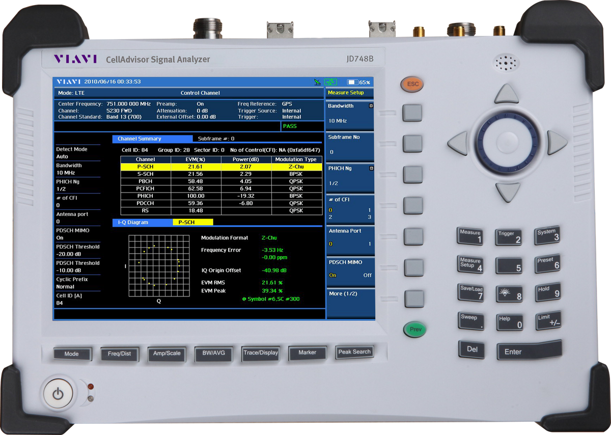 Анализаторы сигналов VIAVI CellAdvisor JD748B, JD788B (серия JD740B, JD780B)