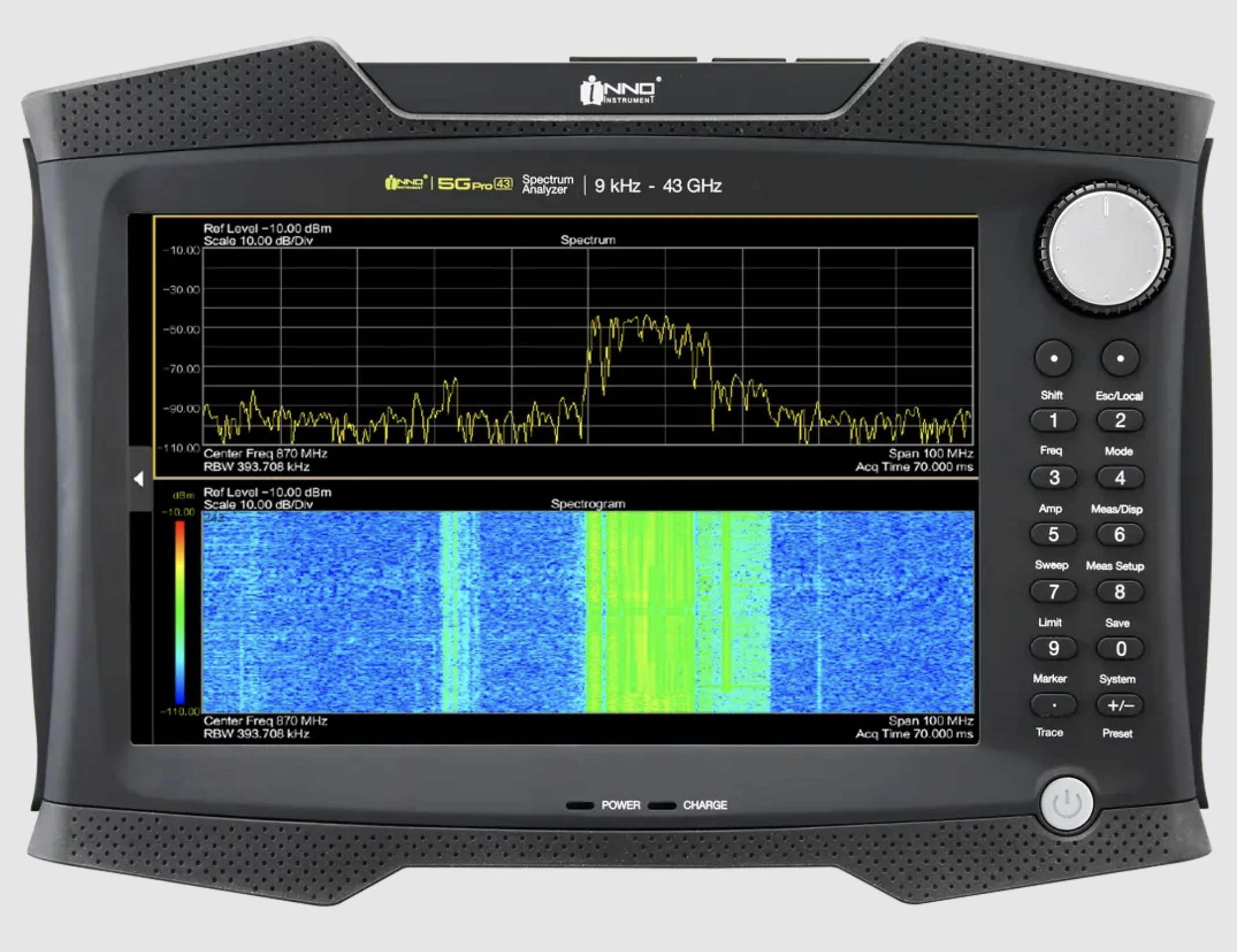 Анализатор спектра INNO Instrument 5G PRO
с диапазоном от 9 кГц до 43 ГГц
