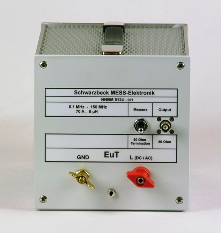 Асимметричный эквивалент сети
 Schwarzbeck NNBM 8124 с диапазоном частот
от 100 кГц до 150 МГц.
